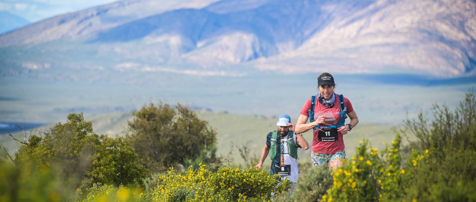 Runners on the trail at the Milky Way Marathon 2026